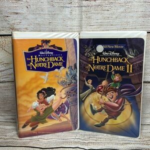 Vintage Disney's The Hunchback of Notre Dame VHS Collection Sequel Set